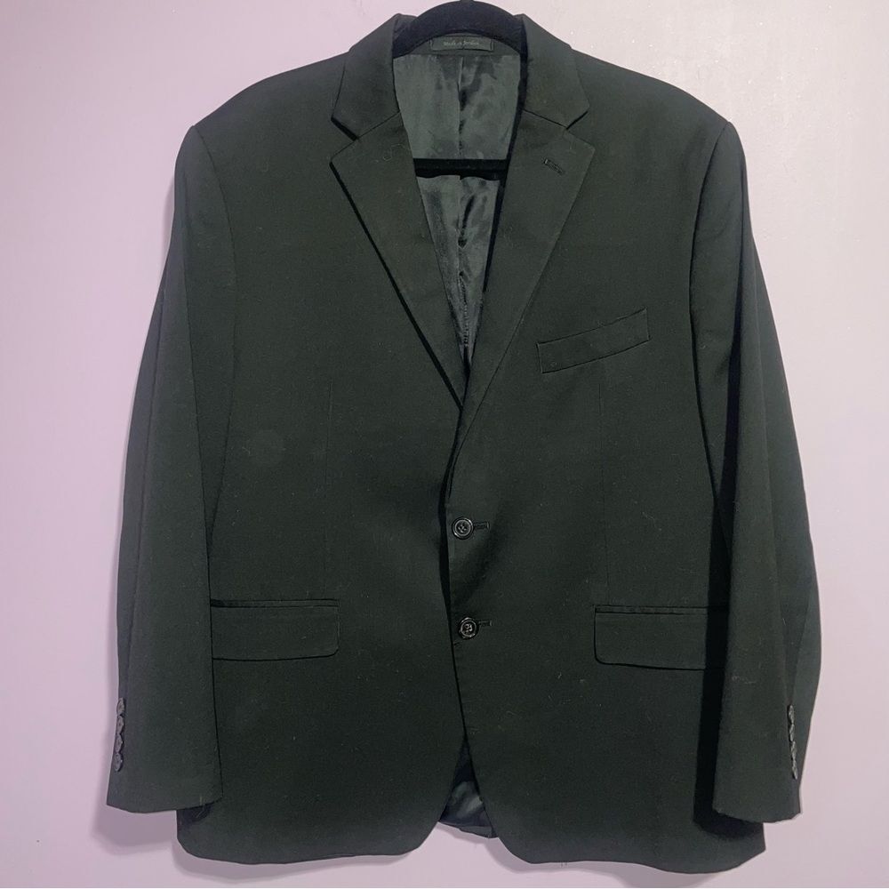 Lauren Ralph Lauren Black Blazer Suit Jacket Men Size 44S Sportcoat Professional